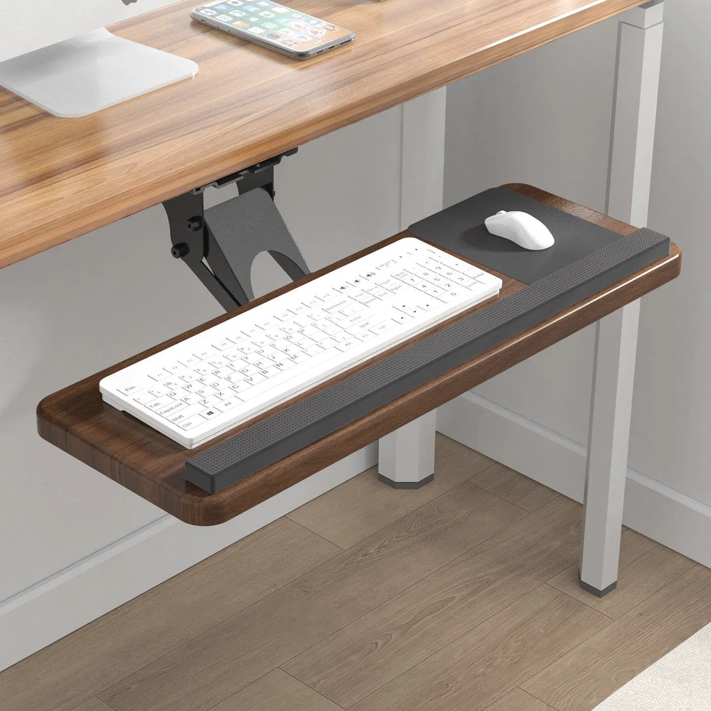 Wrist Rest Ergonomic - Выдвижная подставка для клавиатуры под стол,