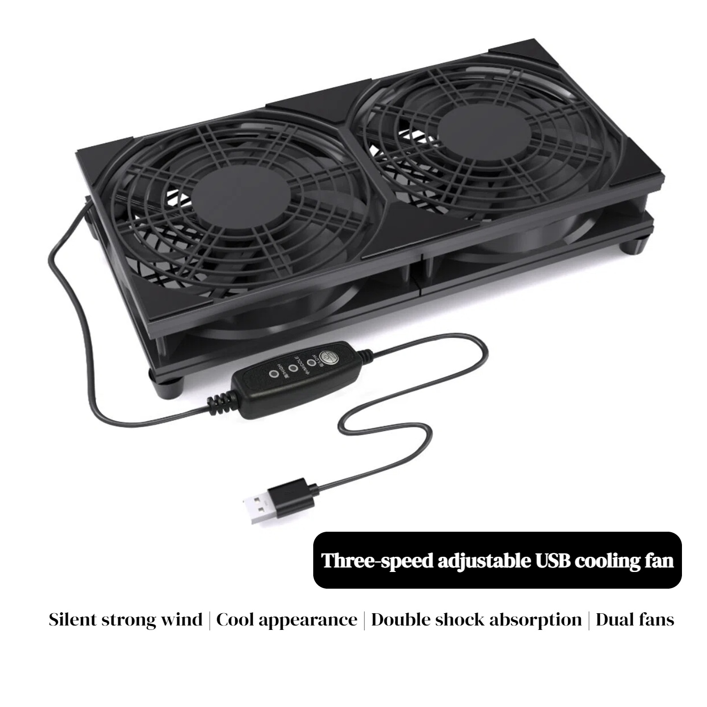 Gaming Accessories Rgb - Двойной USB-вентилятор с 3-скоростным управлением |