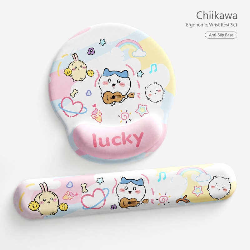 Wrist Rest Ergonomic - Милый эргономичный коврик для мыши Chiikawa