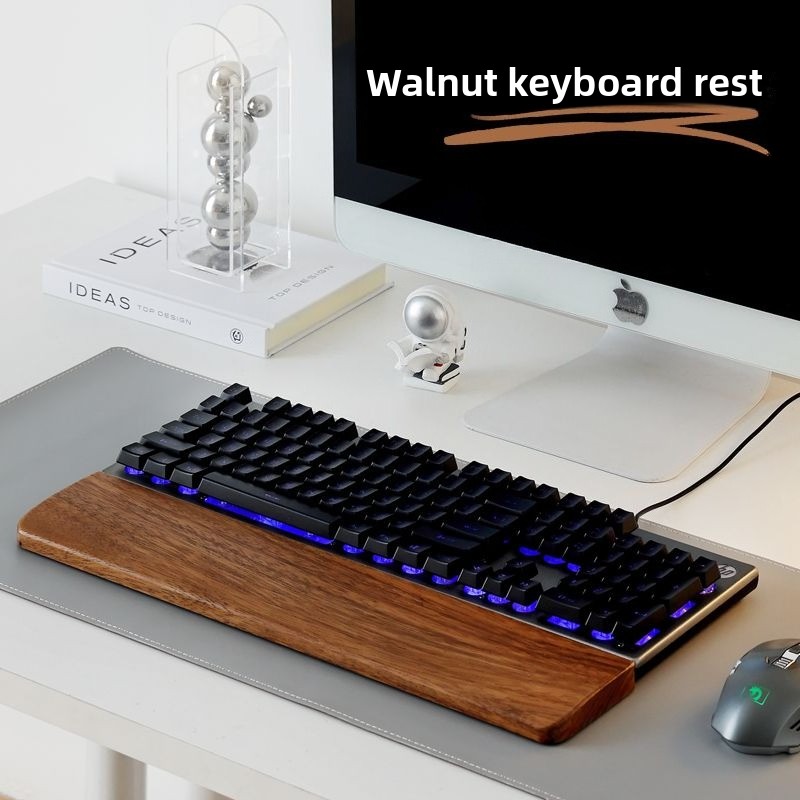 Wrist Rest Ergonomic - Клавиатура из цельного дерева, подставка для