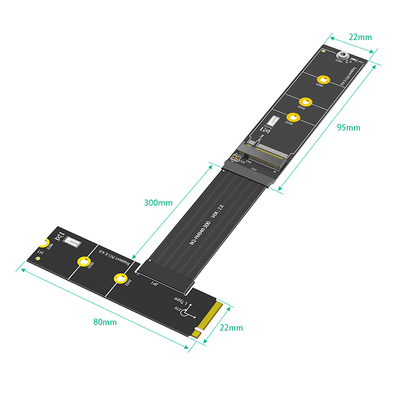 Удлинительный кабель M.2 NVME  – обзор и цена Pcie Extension Cable