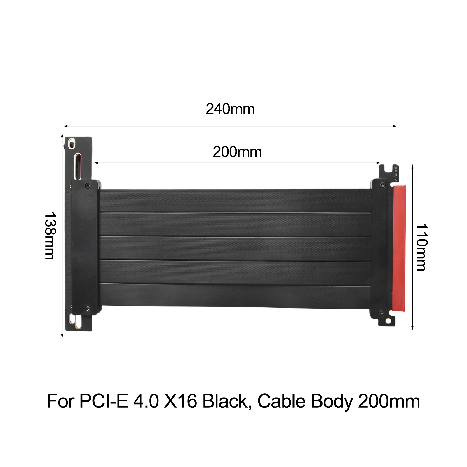 Кабель-удлинитель PCIe 4.0 X16 – обзор и цена Pcie Extension Cable