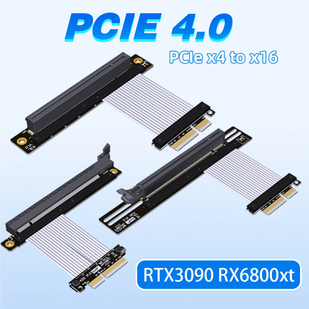 PCI Express 4.0 X4 к X16 RTX30 – обзор и цена Pcie Extension Cable