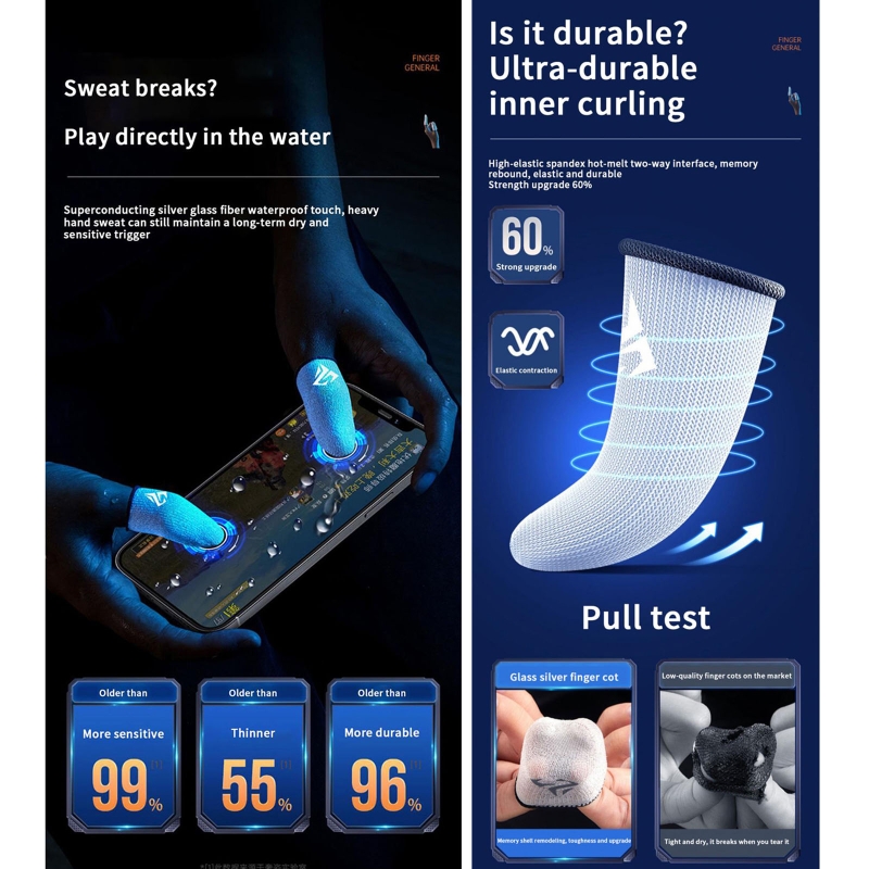 1 пара, Защитные чехлы для сен – обзор и цена Gaming Accessories For Mobile