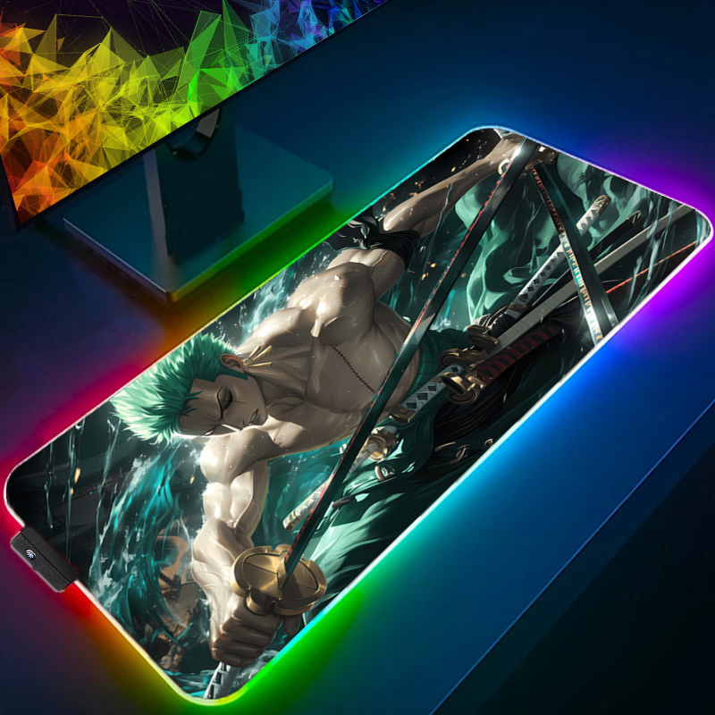 ONE PIECE Zoro коврик для мыши – обзор и цена Gaming Accessories Rgb