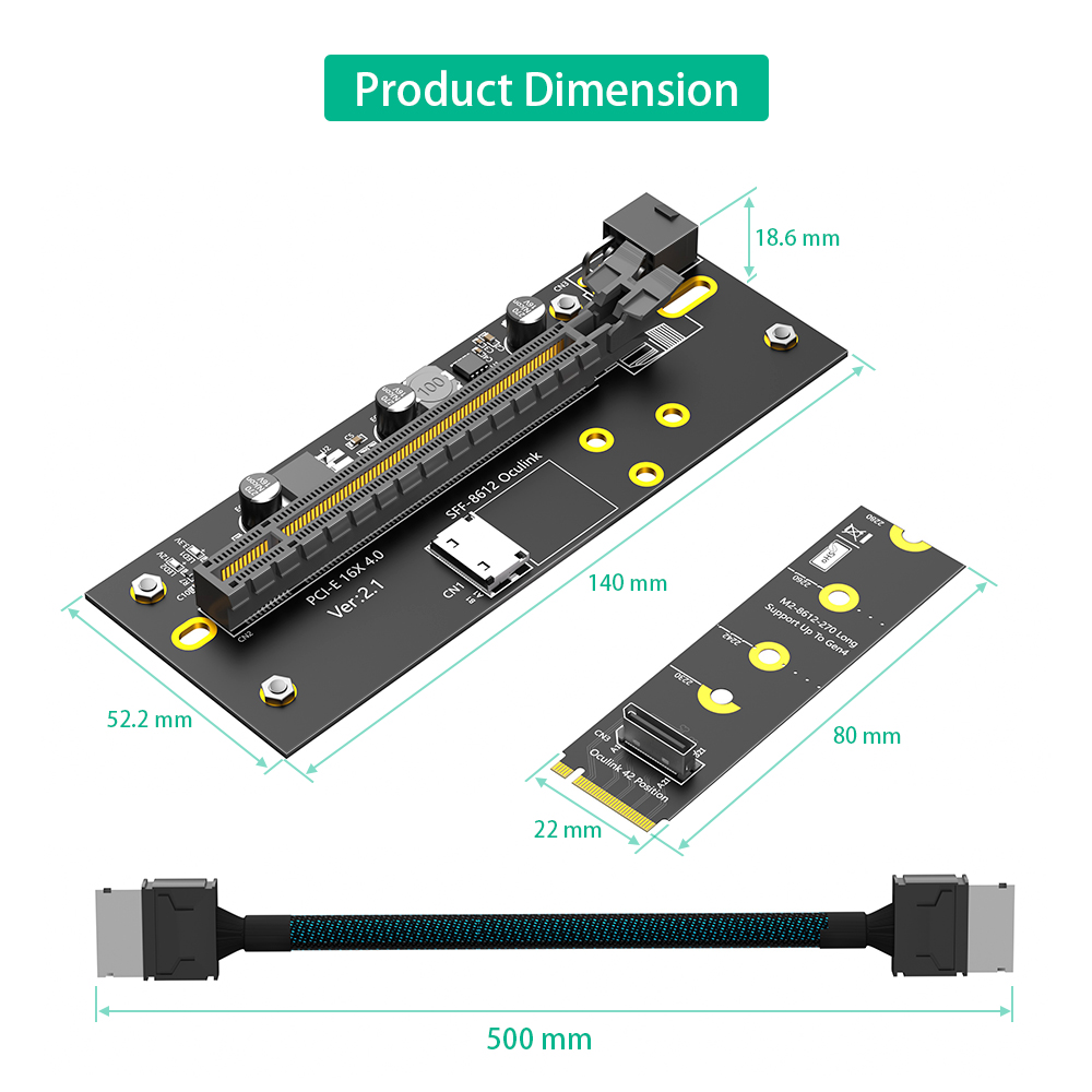 Новый переходник M.2 M-Key 224 – обзор и цена Pcie Extension Cable